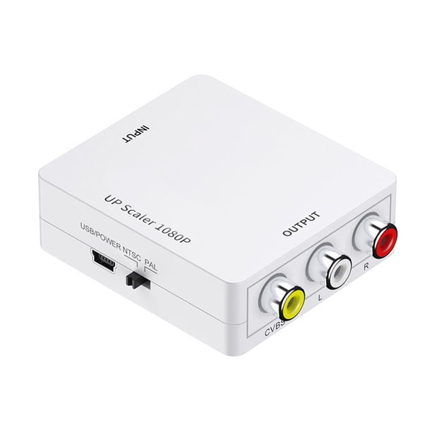 Interfaz Multimedia HD a convertidor AV 1080P, adaptador de vídeo de sonido RCA Plug and Play para decodificador PS5 HDTV