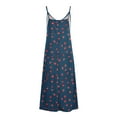 thumbnail image 5 of Dresses for Women Sleeveless Plus Size Under $10 Print Sleeveless Round Neck Dress Casual Long Dresses, 5 of 5
