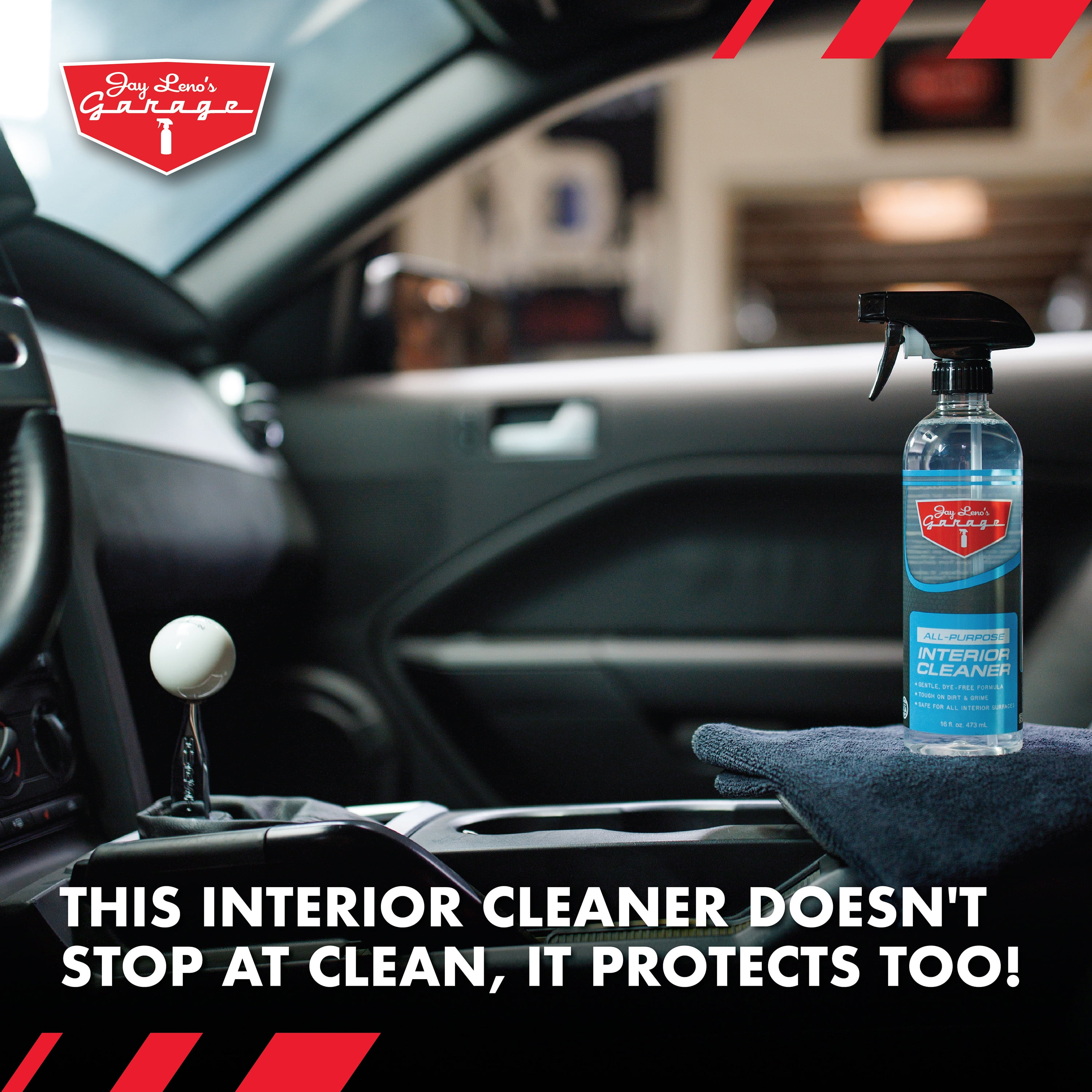 (2 pack) Jay Leno’s Garage All Purpose Interior Cleaner (16 oz) – Car & Truck Interior Cleaning Solution