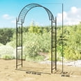 thumbnail image 3 of Outsunny Garden Arch, Outdoor Trellis Arbor, Black, 3 of 10