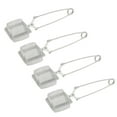 thumbnail image 3 of Raindrops Mesh Tea Infuser Strainers Stainless Steel 4Pcs 6.3x1.8In, 3 of 8