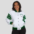 thumbnail image 4 of Women's WEAR by Erin Andrews White Philadelphia Eagles Full-Snap Fleece Sweatshirt Jacket, 4 of 6