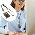 thumbnail image 5 of DJJGXAN PU Leather ID Badge Holder with Lanyard, Sided Zipper ID Badge Holder with Clear ID Window and Credit Card Slot and PU Leather Lanyard for Badge Credit Cards College ID Cards, 5 of 5