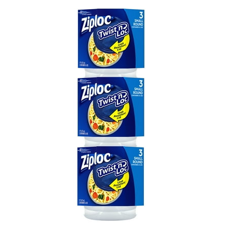Ziploc Twist 'n Loc 16 oz Container 3 Pack, 3 Count