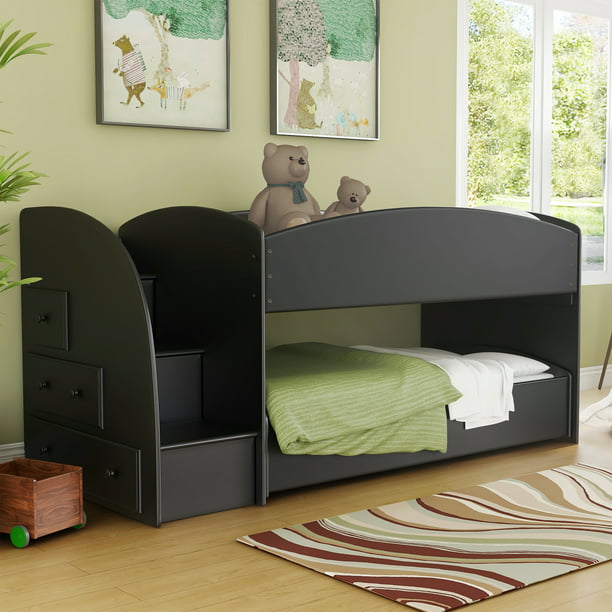 Furniture Of America Trula Contemporary, Contemporary Bunk Beds With Drawers