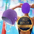 thumbnail image 7 of Water Gear 34500 Bubble Swim Caps-Purple Medium, 7 of 7