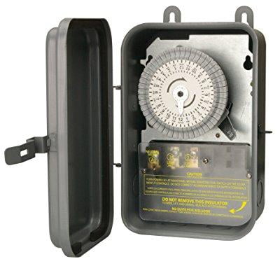 Woods 59101RWD Outdoor 24-Hour Heavy Duty Mechanical Time Switch, 120V/40 SPST