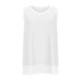 thumbnail image 3 of Knit Tank Tops For Women Neck Sleeveless Tanks Summer Loose Fit Trendy Casual Tee Shirts Soft Basic Vest Sheer Top Women Flare 1975 Crop Top 90s Top Women Camisole Women Stretch L 2xl Womens Tops plus, 3 of 5
