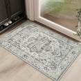thumbnail image 2 of SIXHOME 2'x3' Small Entry Rug Door Mat Machine Washable Rug Vintage Medallion Door Rug for Entryway Welcome Mat Kitchen Rug Bathroom Rug Bedroom Rug Indoor Retro Home Decor Gray, 2 of 7