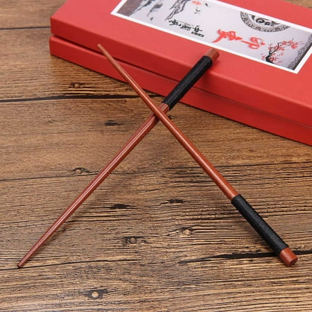 

wendunide kitchen gadgets Japanese-Style Natural Handmade Kamoku Wood Baby Chopsticks Black