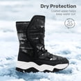 thumbnail image 6 of DREAM PAIRS Boys' Snow Boots, Mid-Calf Winter Boots with Warm Lining, Water-Resistant Upper, Hook-and-Loop Closure and Anti-Slip TPR Outsole, 6 of 6