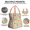 thumbnail image 3 of Pioneer Flower Drawstring Lunch Bag Women - Drawstring Lunch Bag Insulated for Work Office - Stain-Resistant Large Lunchbags for Women with Multi-Pockets, 3 of 6