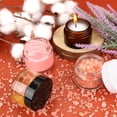 thumbnail image 2 of 2 OZ Glass Jars with White , 4 Pack Round Glass  Jars Sample Container with Inner Liners & Spatulas, Leak Proof Travel Toiletries Containers for , Makeup, Lotion,, 2 of 6
