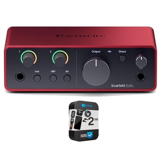 Focusrite SCARLETT SOLO 2x2 USB 2.0 Audio Interface w/ 1 Mic