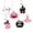 C, variant on Halloween Cake Topper and Cupcake Pick Set with Pink Pumpkin Ghost and Spider Web Designs for Spooky Dessert Table and Party Food Displays