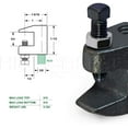 thumbnail image 7 of Highcraft Junior Beam Clamp for 1/2 in. Threaded Rod, Uncoated Steel (10-Pack), 7 of 7