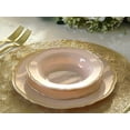 thumbnail image 4 of " OCCASIONS " 50 Plates Pack (25 Guests)-Heavyweight Wedding Party Disposable Plastic Plate Set -25 x 10.25'' Dinner + 25 x 7.5'' Salad /dessert plates (Rochelle Antique Rose and Gold), 4 of 5