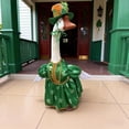 thumbnail image 5 of St. Patrick's Porch Goose Outfits for 23" Lawn Goose Statue Clothes Easter 4th of July Hat Tutu Skirt Costume, 5 of 8