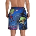 thumbnail image 3 of Invader Zim Poster Men's Beach Shorts Swim Trunks Casual Quick Dry Board Shorts Swimwear with Mesh Lined and Pockets, 3 of 8