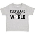 thumbnail image 3 of Inktastic Cleveland Vs. the World with Baseball Boys or Girls Toddler T-Shirt, 3 of 5
