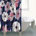thumbnail image 4 of Pioneer Flower Floral Print Pattern Shower Curtain 72"x72" ,Bathroom Decorative Shower Curtains Set with 12 Hooks,Modern Waterproof Washable Shower Curtain, 4 of 6