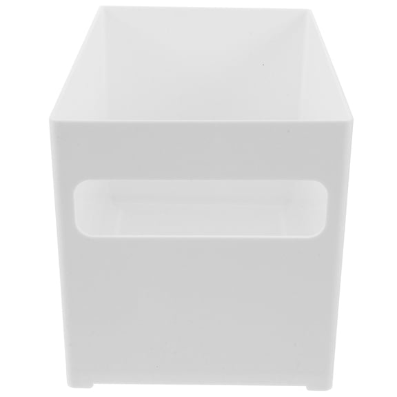 MLINS 1Pcs White Plastic Storage Bin for Household Users and Kitchen Tidying