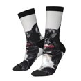 thumbnail image 1 of Balery Cool French Bulldog Wine Calcetas Largas con Estampado para Hombre y Mujer – Suaves y Transpirables, Talla Única (US 5-11), 1 of 6