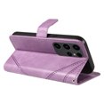 thumbnail image 5 of Designed for Samsung Galaxy S21 Ultra Case Wallet, Men Women Flip Folio Cover with PU Leather Stand Credit Card Holders Slots Wrist Strap Magnetic Clasp Phone Case for Samsung Galaxy S21 Ultra, Purple, 5 of 11