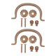 thumbnail image 3 of Gorro para el cabello seco absorbente suave, 284 uds., lindo oso de dibujos animados, microfibra súper suave, toalla de secado rápido para niños y adultos, 3 of 8