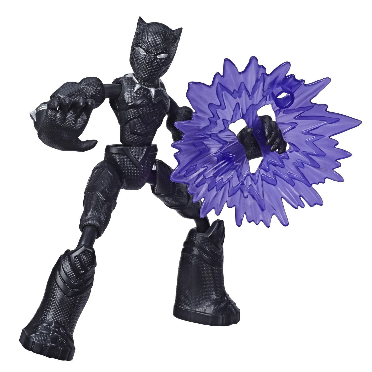 Marvel Avengers Bend and Flex  - Figurine articulée Black Panther de 15 cm flexible, incluant accessoire, pour enfants à partir de 6 ans