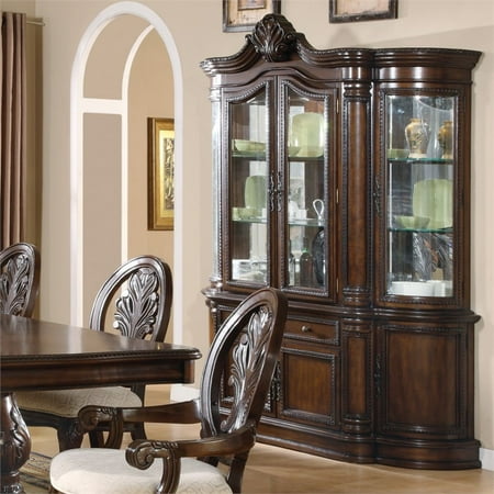 Coaster Tabitha Traditional China Cabinet In Dark Cherry Walmart