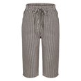 thumbnail image 4 of Outfmvch Linen Pants Women Pull On Elastic Paper Bag Pants Capri Pants with Lace Side Loose Fit Wide Leg Flowy Pants for Women Petite Boho Pants for Women 2026 Cropped Linen Pants Women Gray S-2XL, 4 of 9