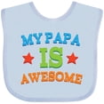 thumbnail image 3 of Inktastic My Papa is Awesome Boys or Girls Baby Bib, 3 of 4