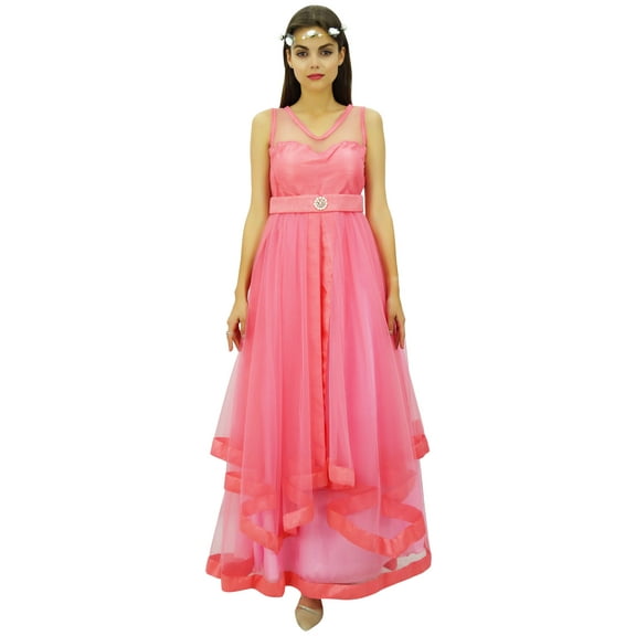 Bimba Bridal Long Party Wear Maxi Dress Flared Bridesmaid/ Prom Dress