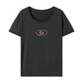 thumbnail image 1 of Camiseta para mujer, camiseta de verano con cuello redondo para mujer, para ir de compras, vacaciones, senderismo XL, 1 of 7