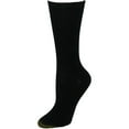 thumbnail image 1 of Gold Toe  Non Binding Ribbed Crew Socks (3 Pair Pack) (Women's), 1 of 2