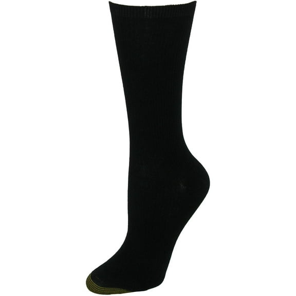 Gold Toe Non Binding Ribbed Crew Socks (3 Pair Pack) (Women)