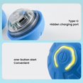 thumbnail image 5 of Pelota interactiva para perros y gatos ZHAOCHENG con luz LED azul y movimiento activado, 5 of 5