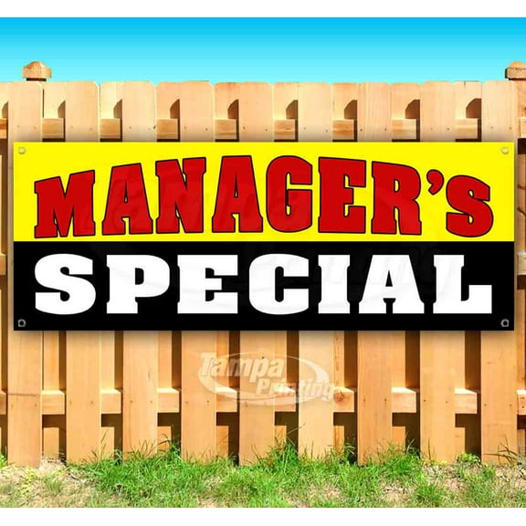 Managers Special 13 oz Vinyl Banner With Metal Grommets