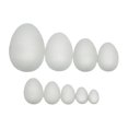 thumbnail image 2 of 9 piezas de huevos de espuma de Pascua para manualidades, sin pintar, decoración, huevos de imitación lisos para estilo B, 2 of 8