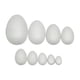 thumbnail image 2 of 9 huevos de espuma de Pascua para pintar, sin pintar, color blanco, para proyectos decorativos. estilo B, 2 of 8