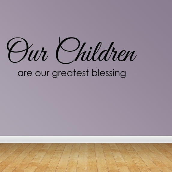 Empresal Our Children Are Our Greatest Blessing Mothers Day Gift Black 28"Hx13"W R86