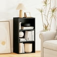 thumbnail image 4 of Gymax 3-Tier Cube Bookcase Modern Open Bookshelf w/ Adjustable Shelves, 4 of 9