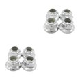 thumbnail image 4 of maskred 4pcs Alliage d'Aluminium en Nylon Écrou de Blocage de Roue pour 1/10 Axial SCX10 Crawler Robuste et Durable en Alliage d'Aluminium en Nylon Roue Argent 2Set, 4 of 6
