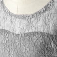 thumbnail image 2 of Sweetheart Neckline Top Bodice Exquisite Floral Lace Ruched High-waisted Design Chiffon Lace Maxi Dress Flower Girl Dress, 2 of 5