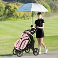 thumbnail image 4 of Goplus Folding 4 Wheels Golf Push Cart W/Bag Scoreboard Adjustable Handle Gray, 4 of 12
