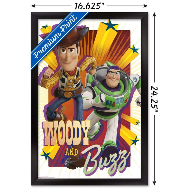 Disney Pixar Toy Story 4 Woody And Buzz Wall Poster 14.725