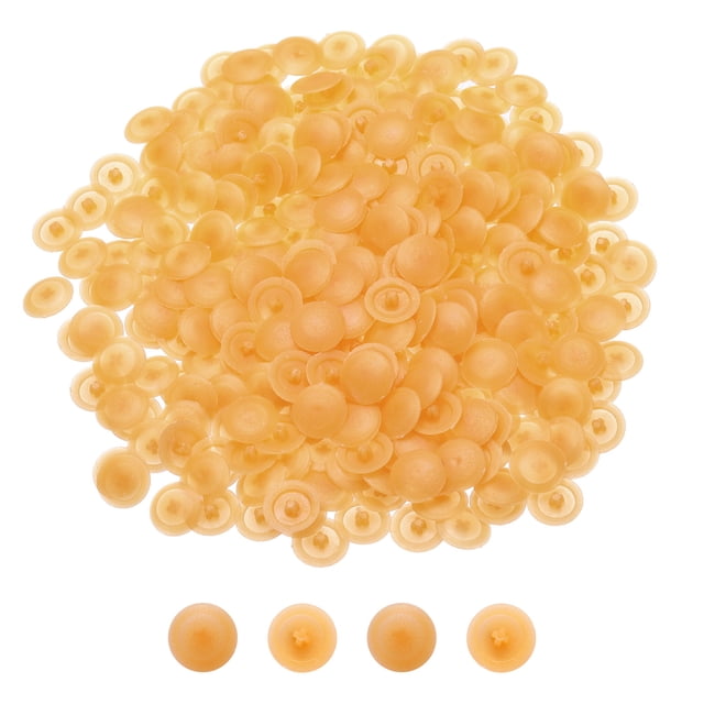 300 Piezas de Cubiertas de Tapas de Tornillo de Plástico, Cubierta de Tornillo de 12 mm, Amarillo