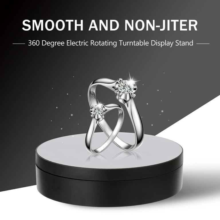 10'' Electric Motorized 360° Rotating Jewelry Gem Turntable