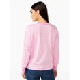 thumbnail image 3 of Free Assembly Women's Pocket Boy Tee with Long Sleeves, 3 of 6